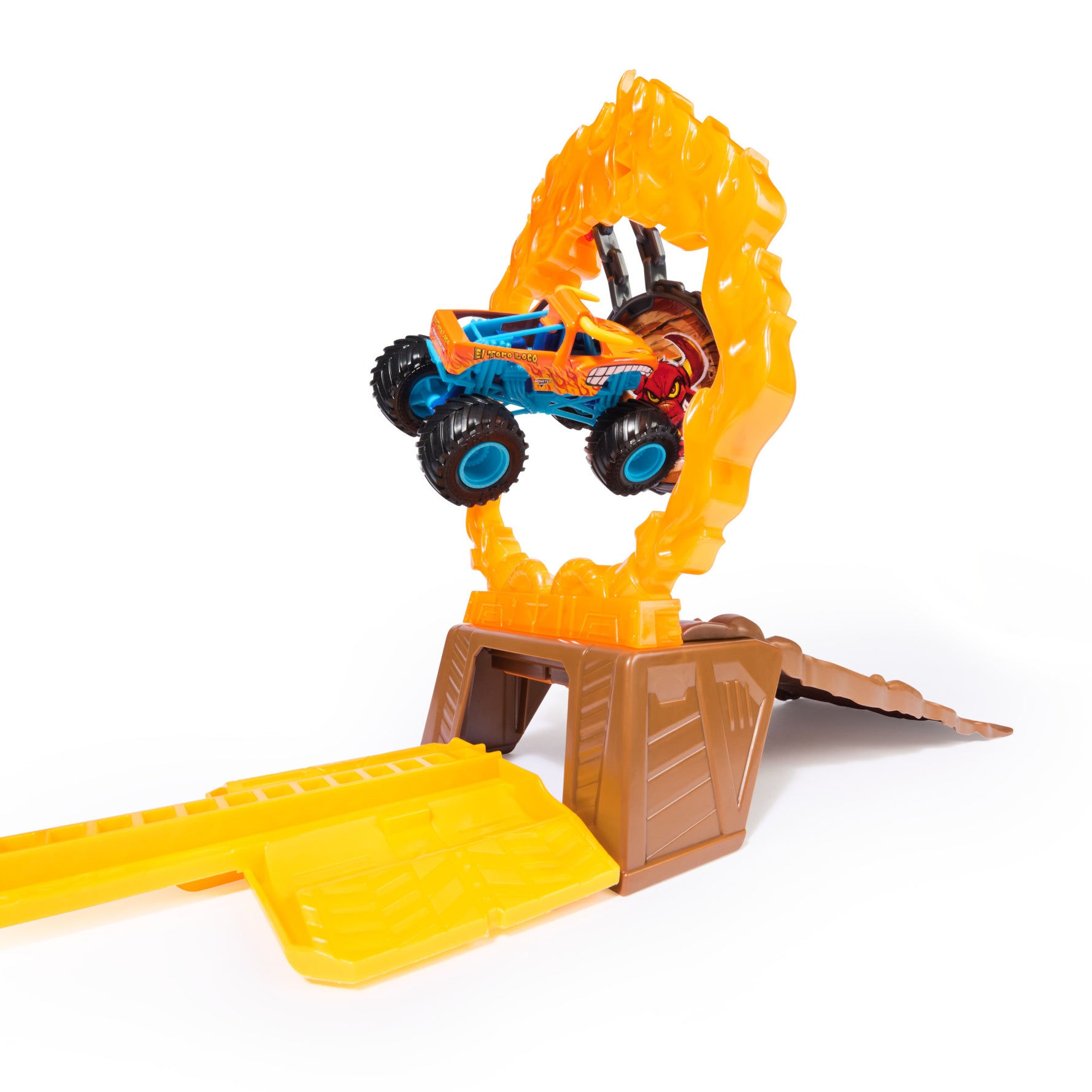 Monster Jam Long Jump Playset with 1:64 Scale Monster Truck