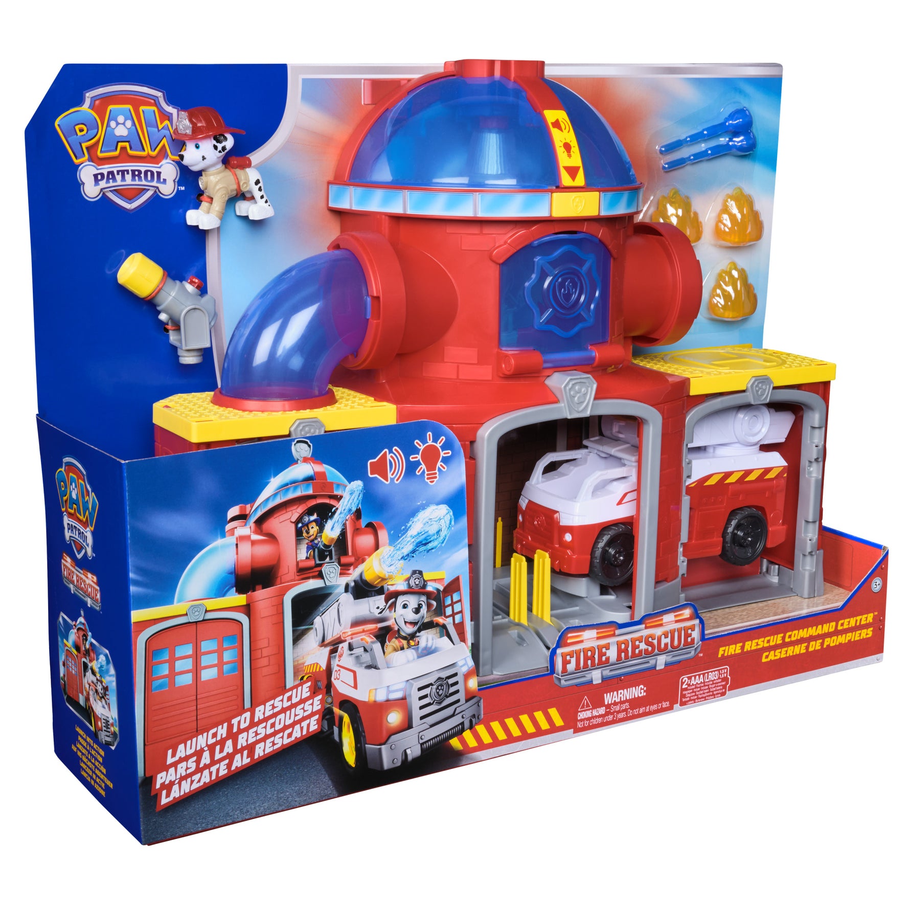 PAW Patrol Fire Station Playset | Marshall's Rescue HQ for Kids
