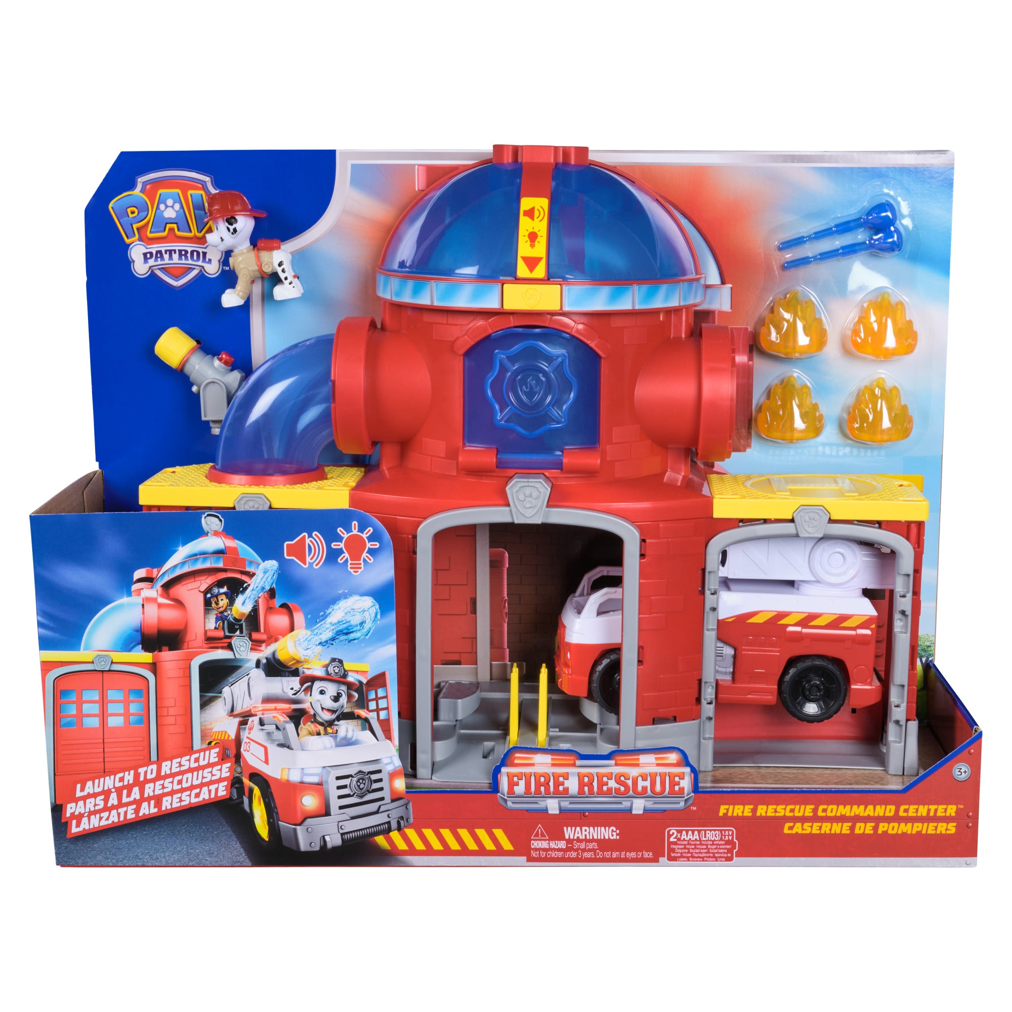 PAW Patrol Fire Station Playset | Marshall's Rescue HQ for Kids