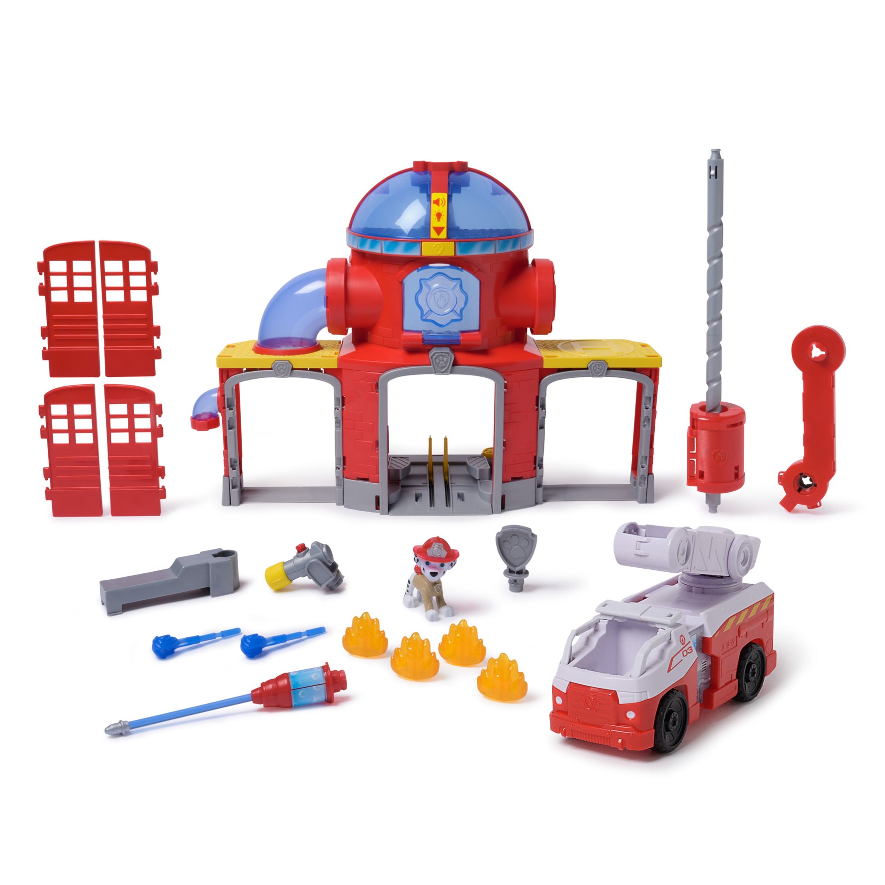 PAW Patrol Fire Station Playset | Marshall's Rescue HQ for Kids
