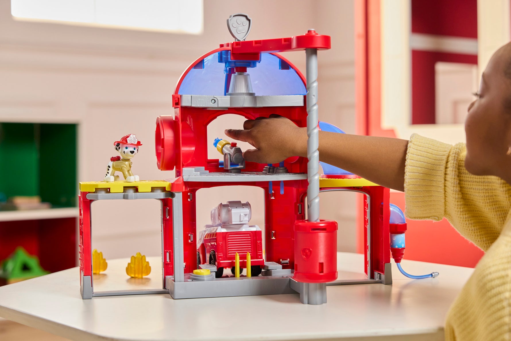 PAW Patrol Fire Station Playset | Marshall's Rescue HQ for Kids