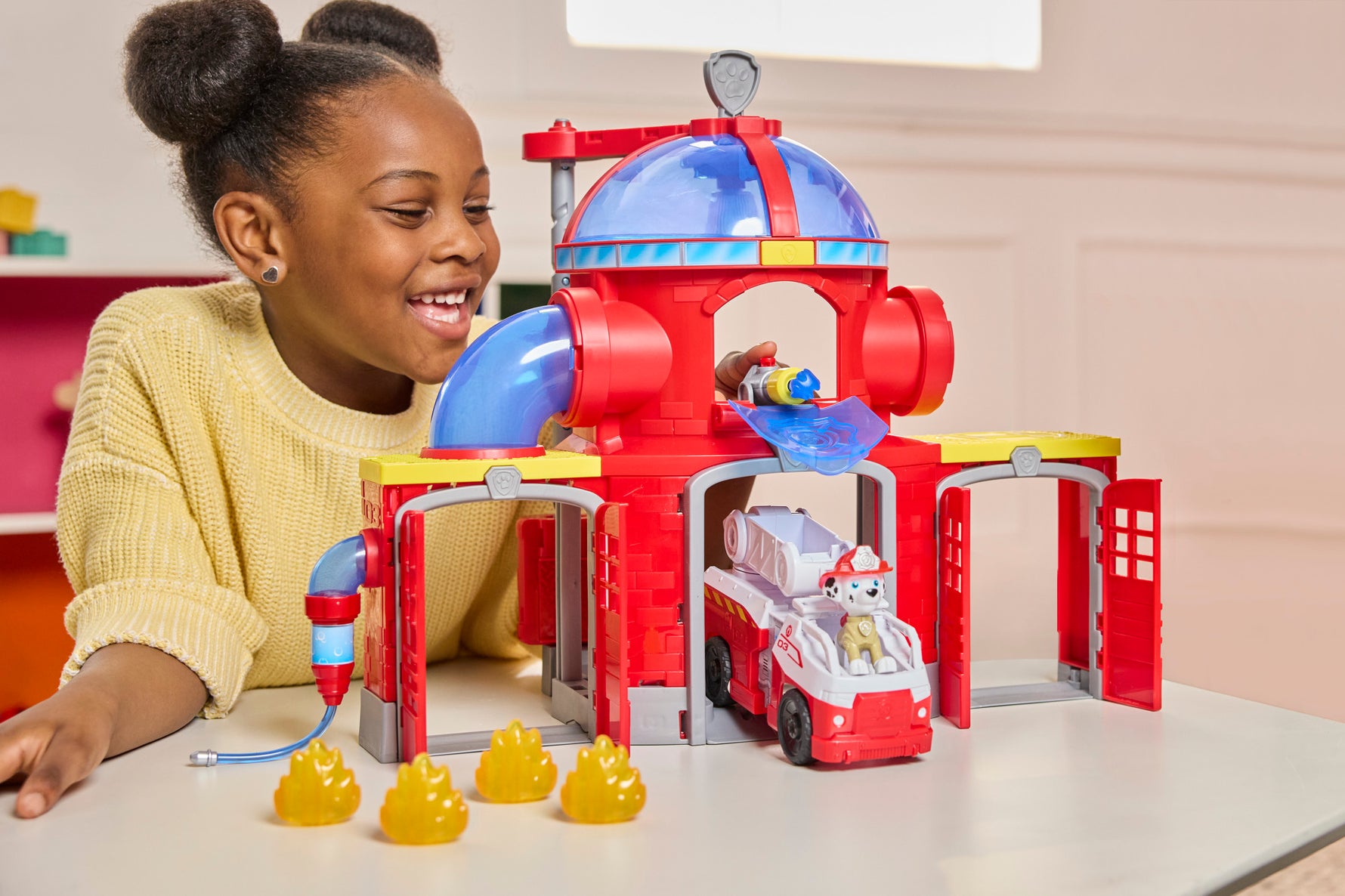 PAW Patrol Fire Station Playset | Marshall's Rescue HQ for Kids