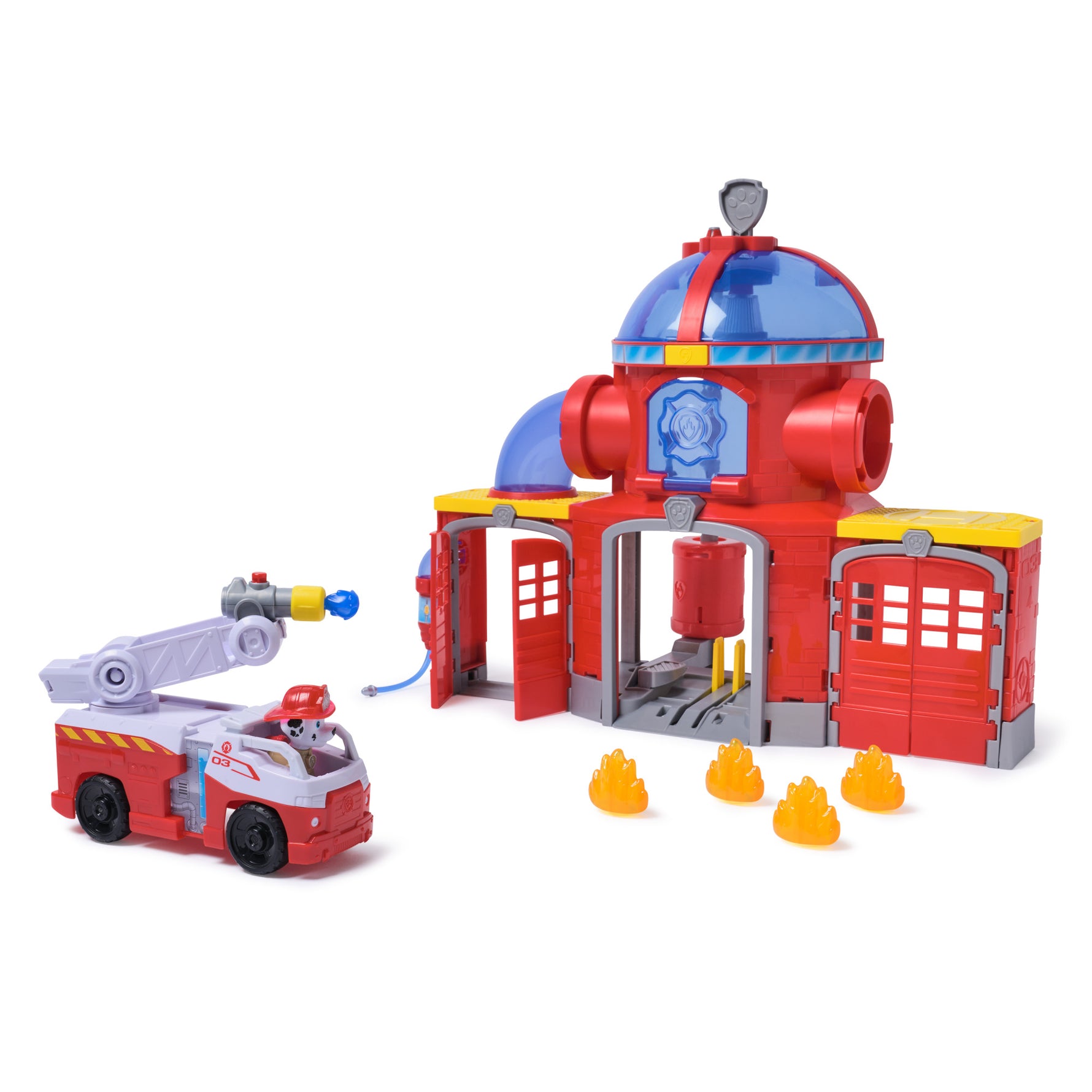 PAW Patrol Fire Station Playset | Marshall's Rescue HQ for Kids