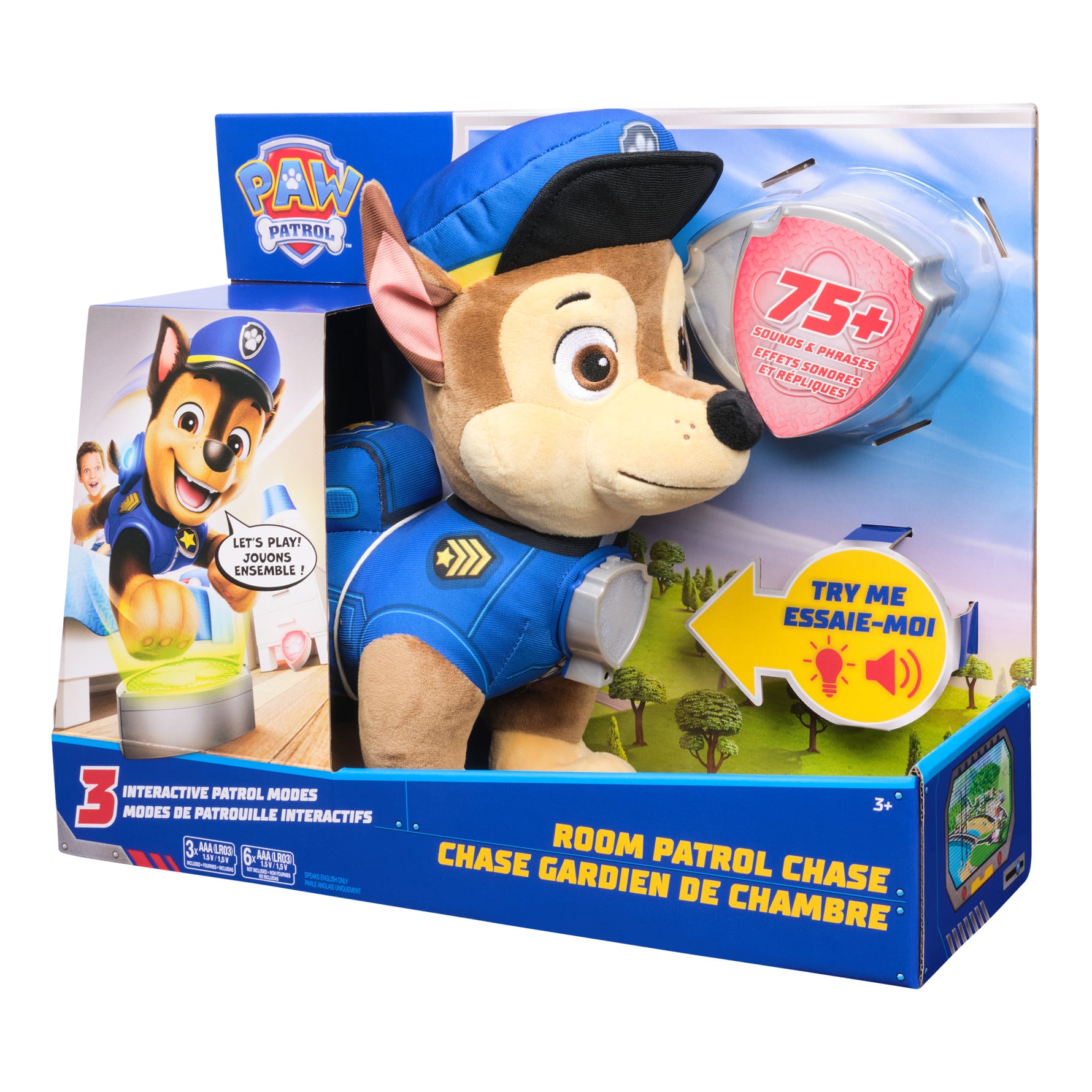 PAW Patrol Interactive Plush Chase | Talking Stuffed Animal Toy