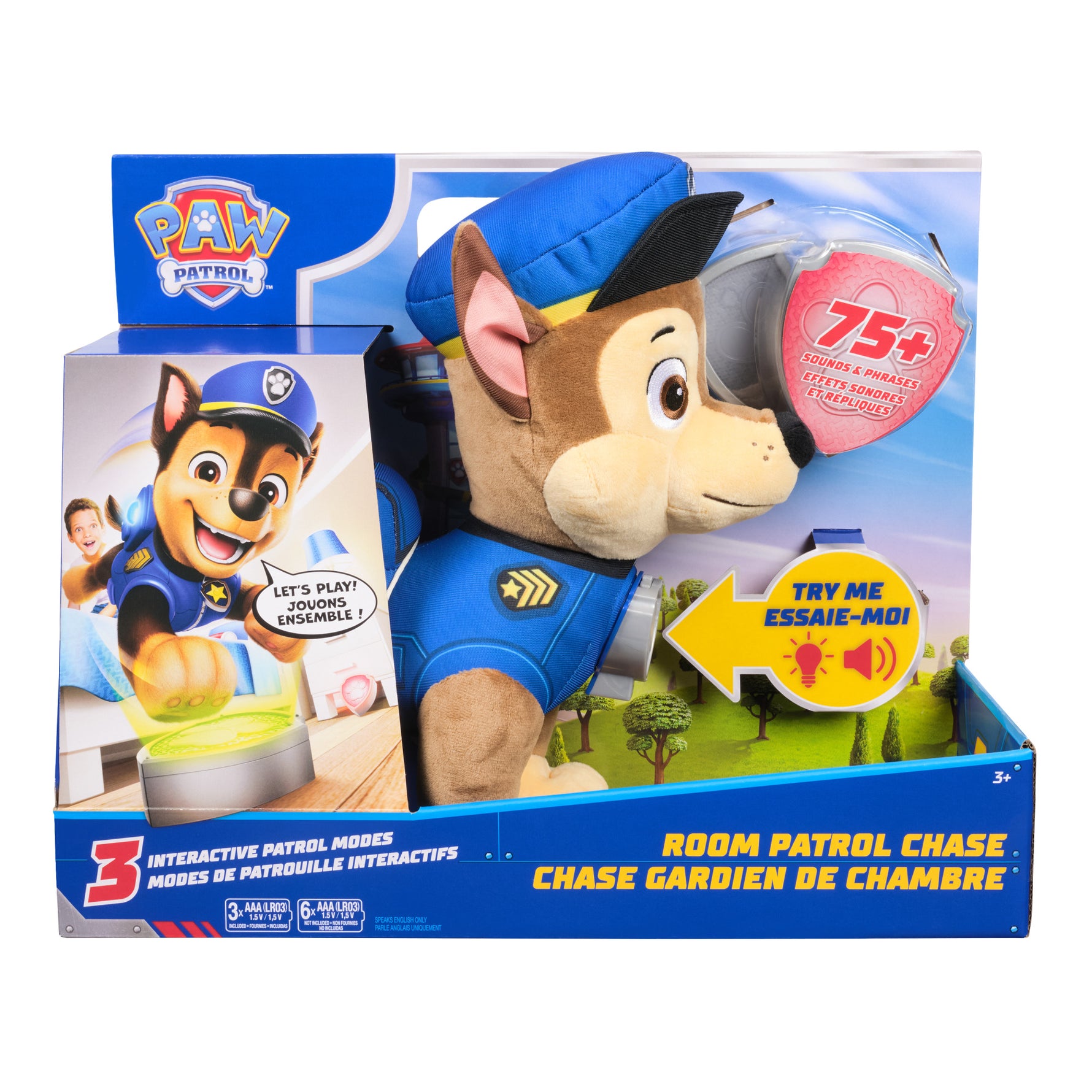 PAW Patrol Interactive Plush Chase | Talking Stuffed Animal Toy