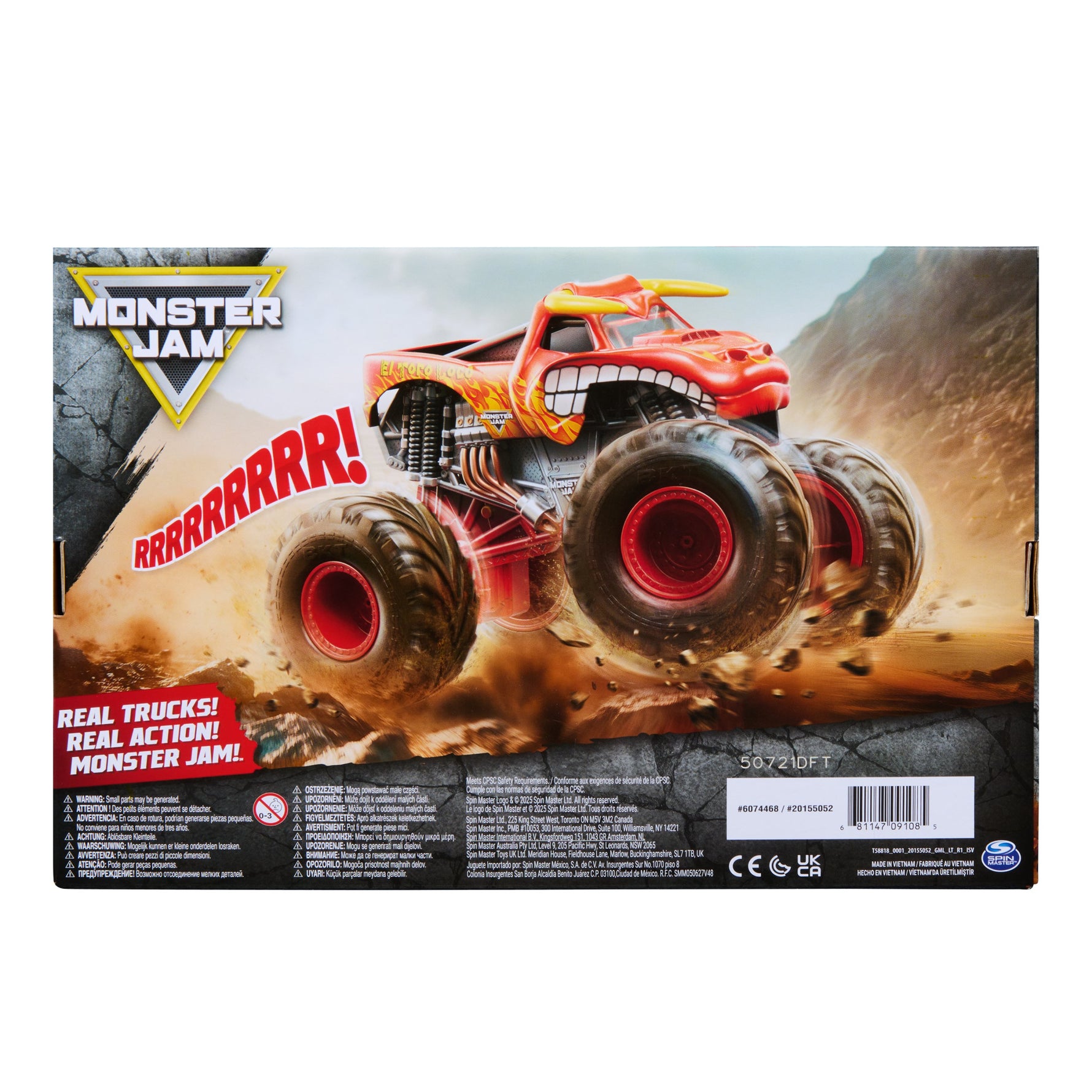 Monster Jam El Toro Loco 1:18 Rev 'n Roar Toy Truck
