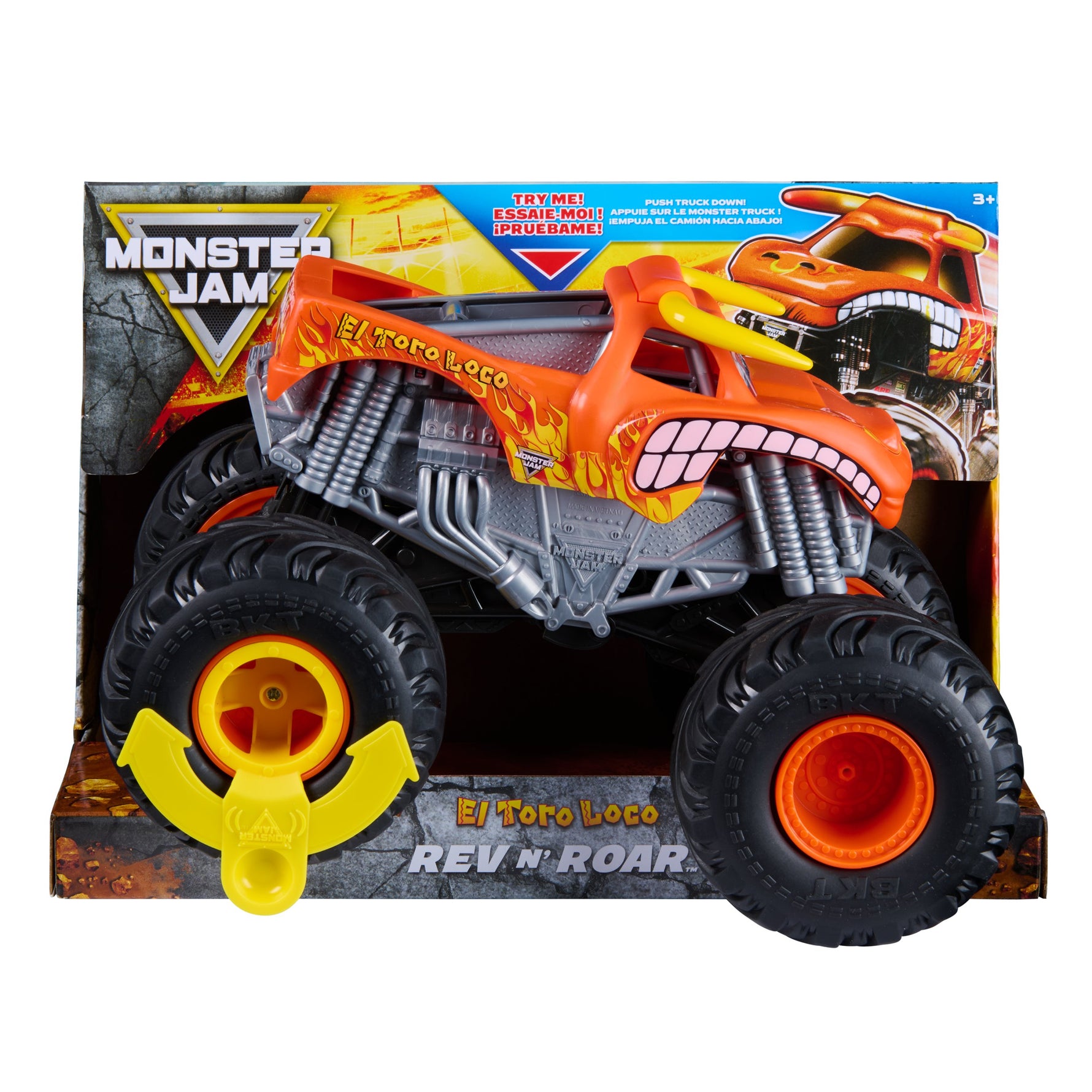 Monster Jam El Toro Loco 1:18 Rev 'n Roar Toy Truck