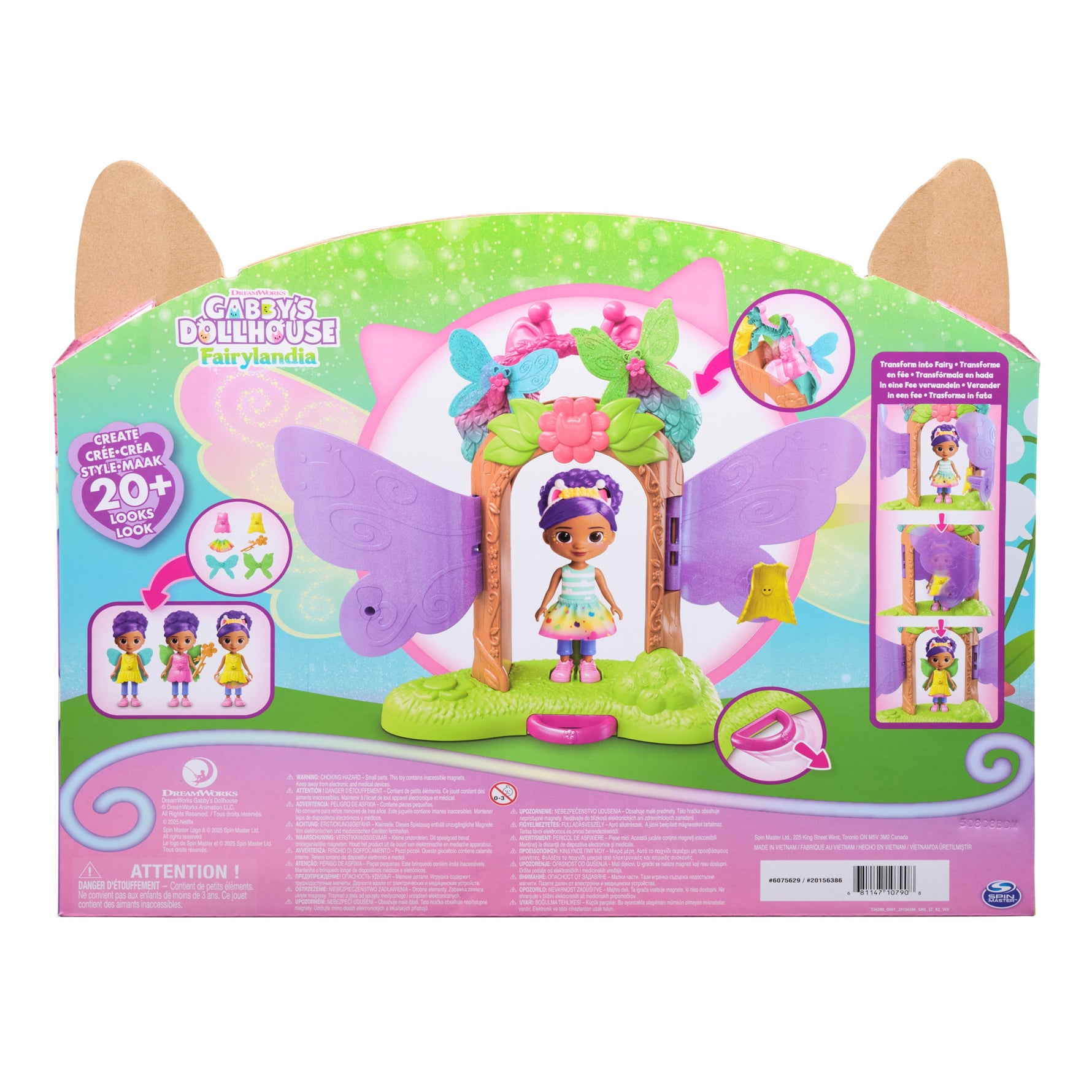 Gabby's Dollhouse Fairylandia Fairy Magic Reveal Playset