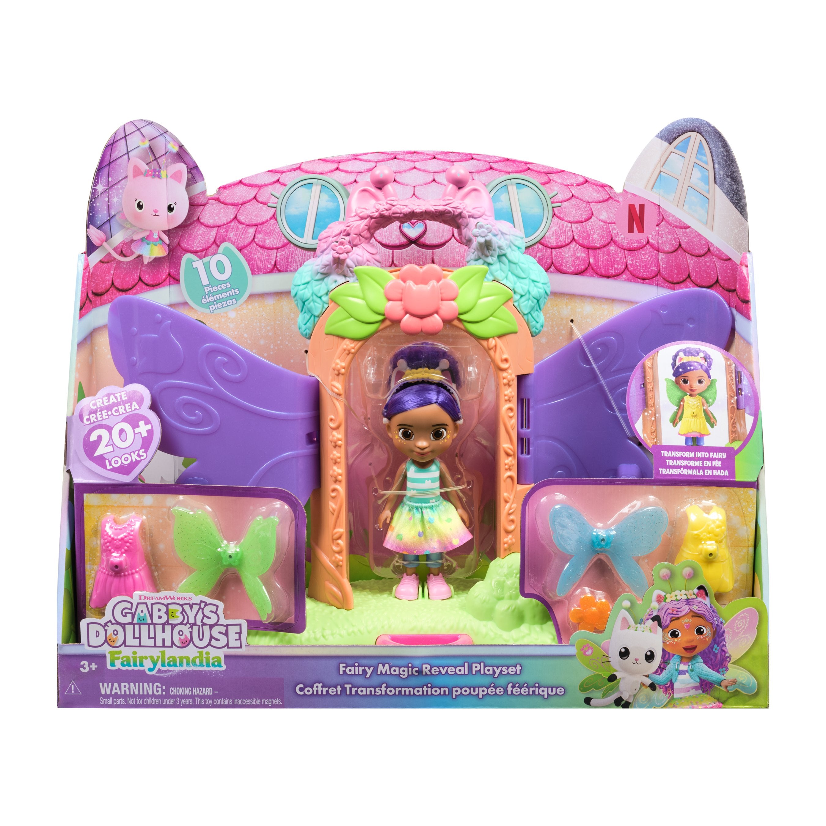 Gabby's Dollhouse Fairylandia Fairy Magic Reveal Playset