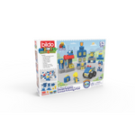 Bildo Block & Dough Police Rescue – Creative Building & Dough Hero Playset