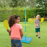 SWINGBALL EARLY FUN ALL SURFACE WITH TWO CHECKER BATS AND RUBBER TENNIS BALL HEIGHT ADJ 1.25M