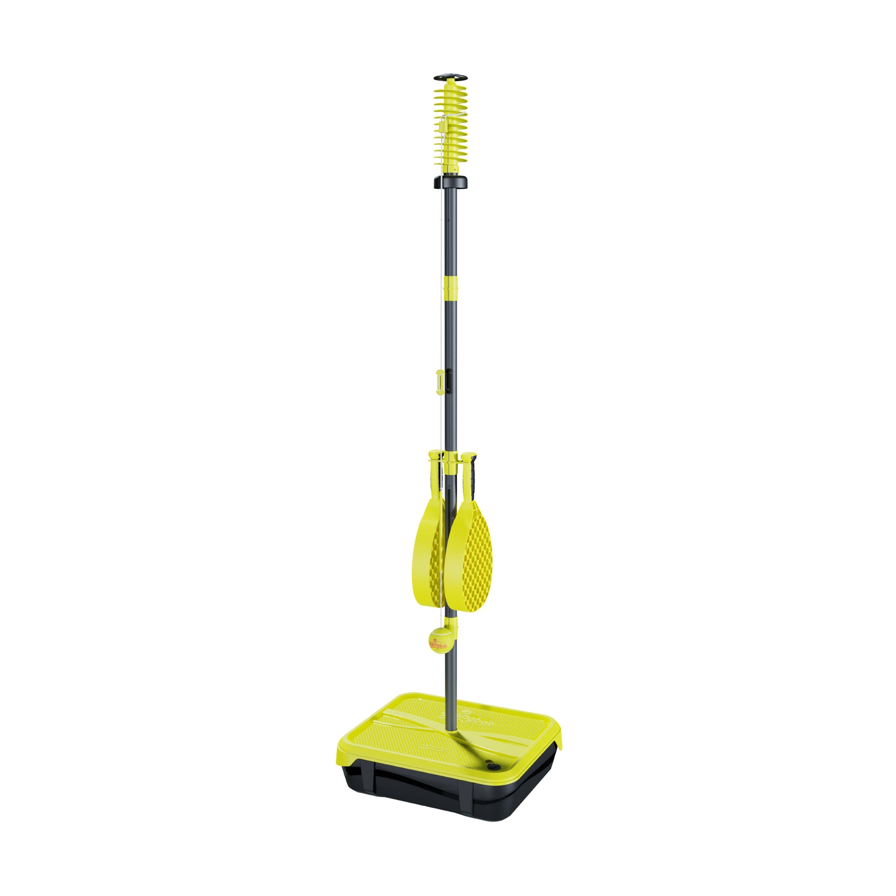 SWINGBALL PRO ALL SURFACE TWO PRO BATS AND REAL TENNIS BALL HEIGHT ADJ 1.8M