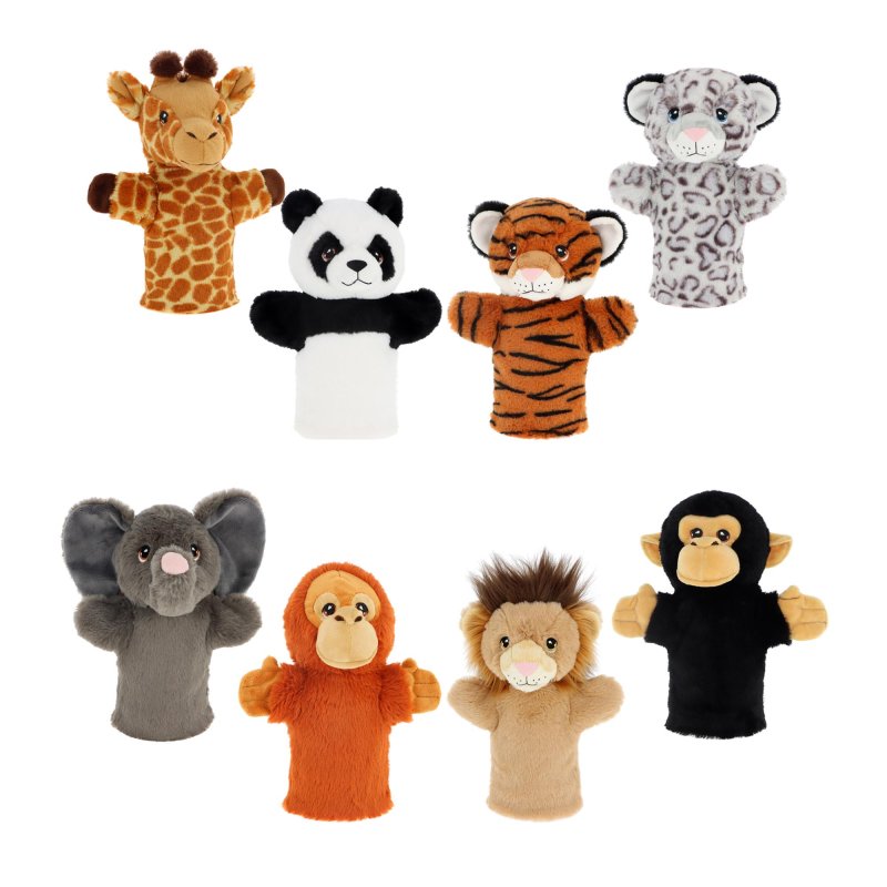 KEEL 27CM KEELECO WILD HAND PUPPETS 8 ASSTD