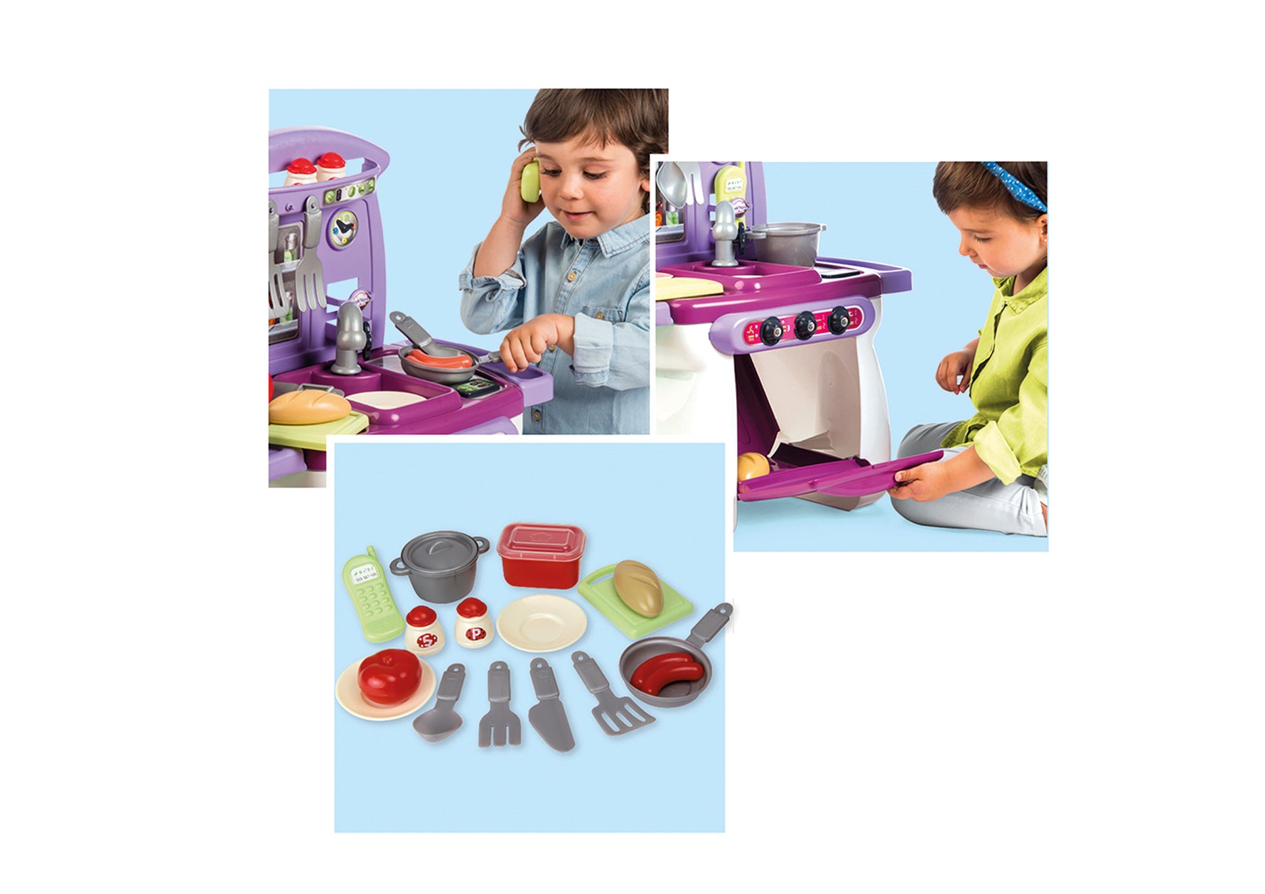 Chicos My First Kitchen Cook’Home – Pretend Play Kitchen Set for Toddlers