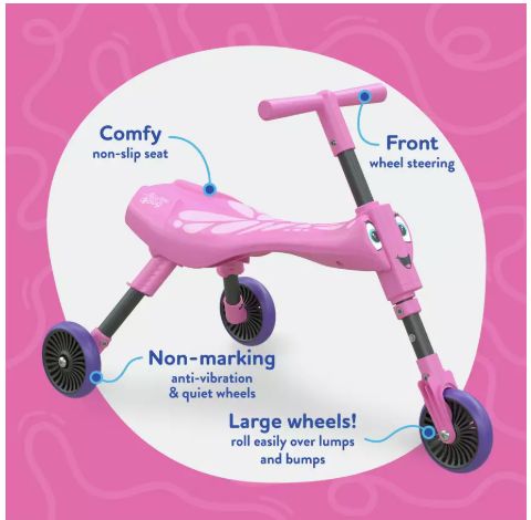 Mookie Scuttle Bug Butterfly – Pink & Purple