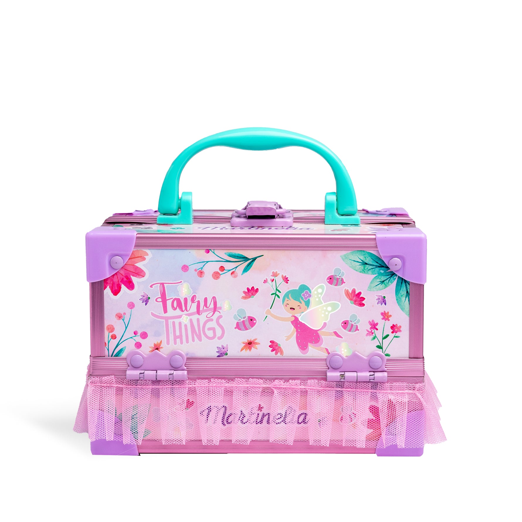 Martinelia Fairy Things Beauty Case with Tutu – 20-Piece Kids Ballerina Makeup Set