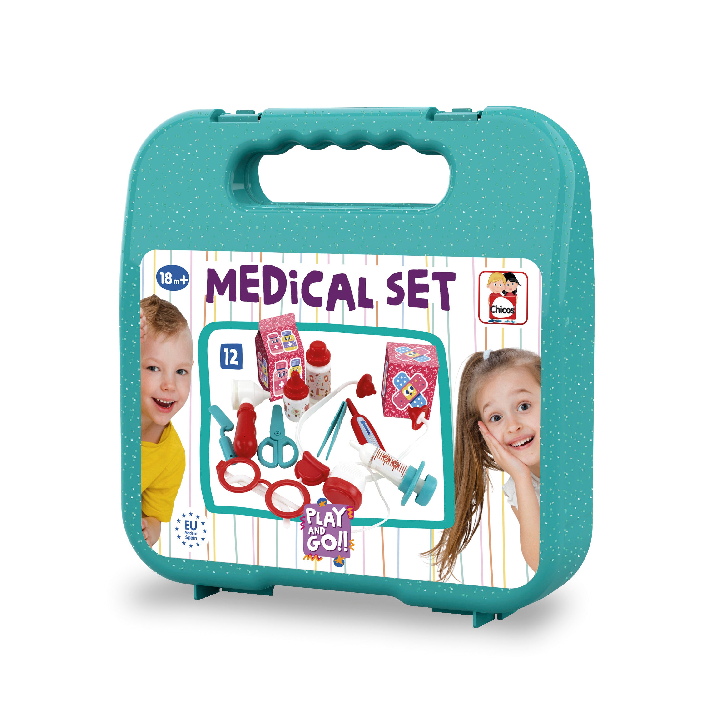 Chicos Play & Go Medical Set – Portable Pretend Play Doctor Kit for Kids