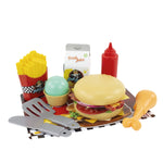 Chicos Play & Go Burger Set – Portable Pretend Play Food Toy for Kids