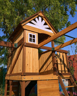Arabian Ibex Wooden Swing Set with Slide, Monkey Bars & Swings | DS-156S