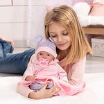 BAYER Baby Doll Reborn 38cm – Pink | Soft Realistic Newborn Doll