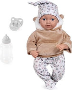 BAYER Baby Doll Reborn 38cm – Grey | Soft Realistic Newborn Doll