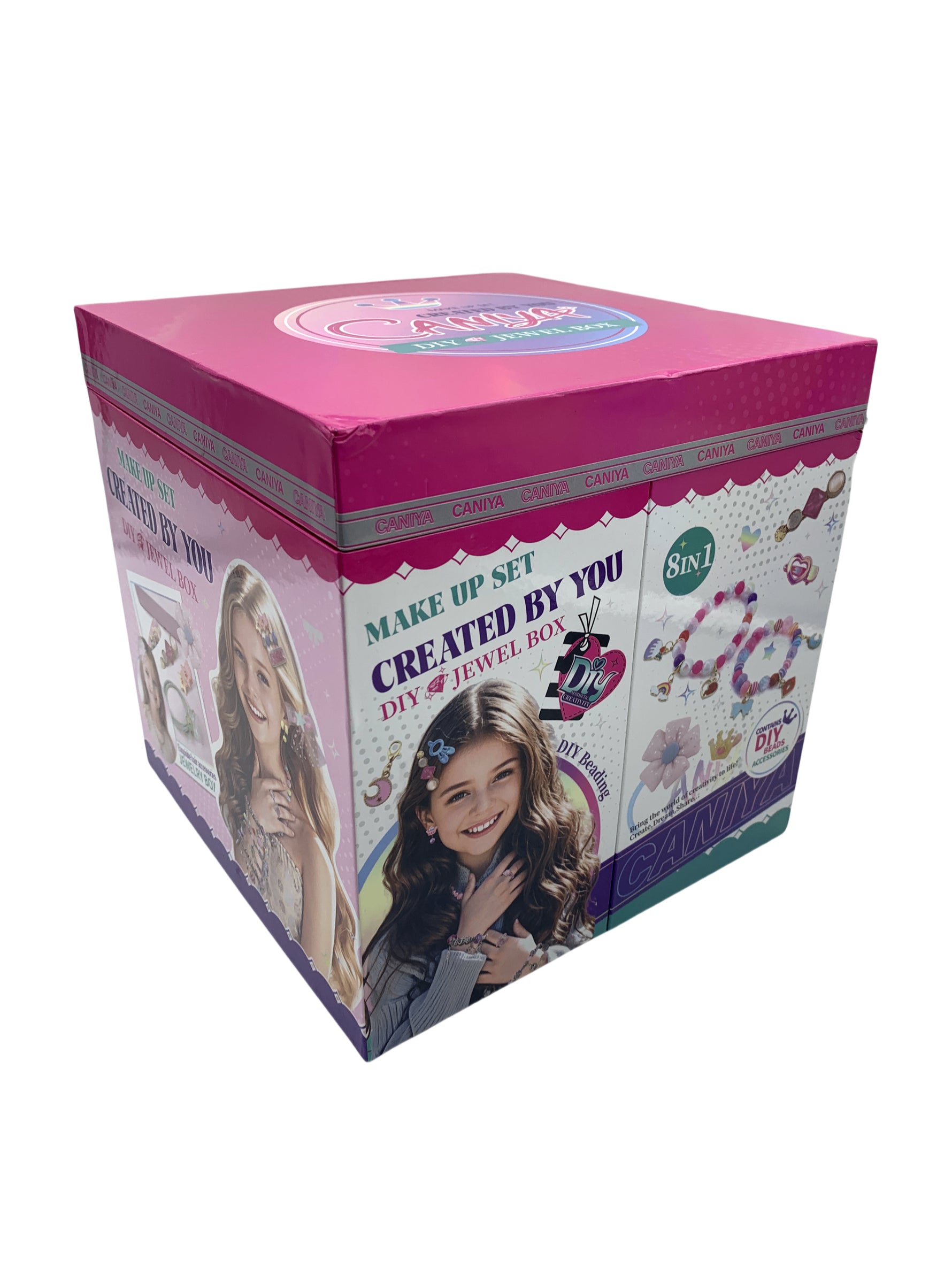 DIY Beads Jewelry Making Kit with Jewelry Box & Bear Pendants