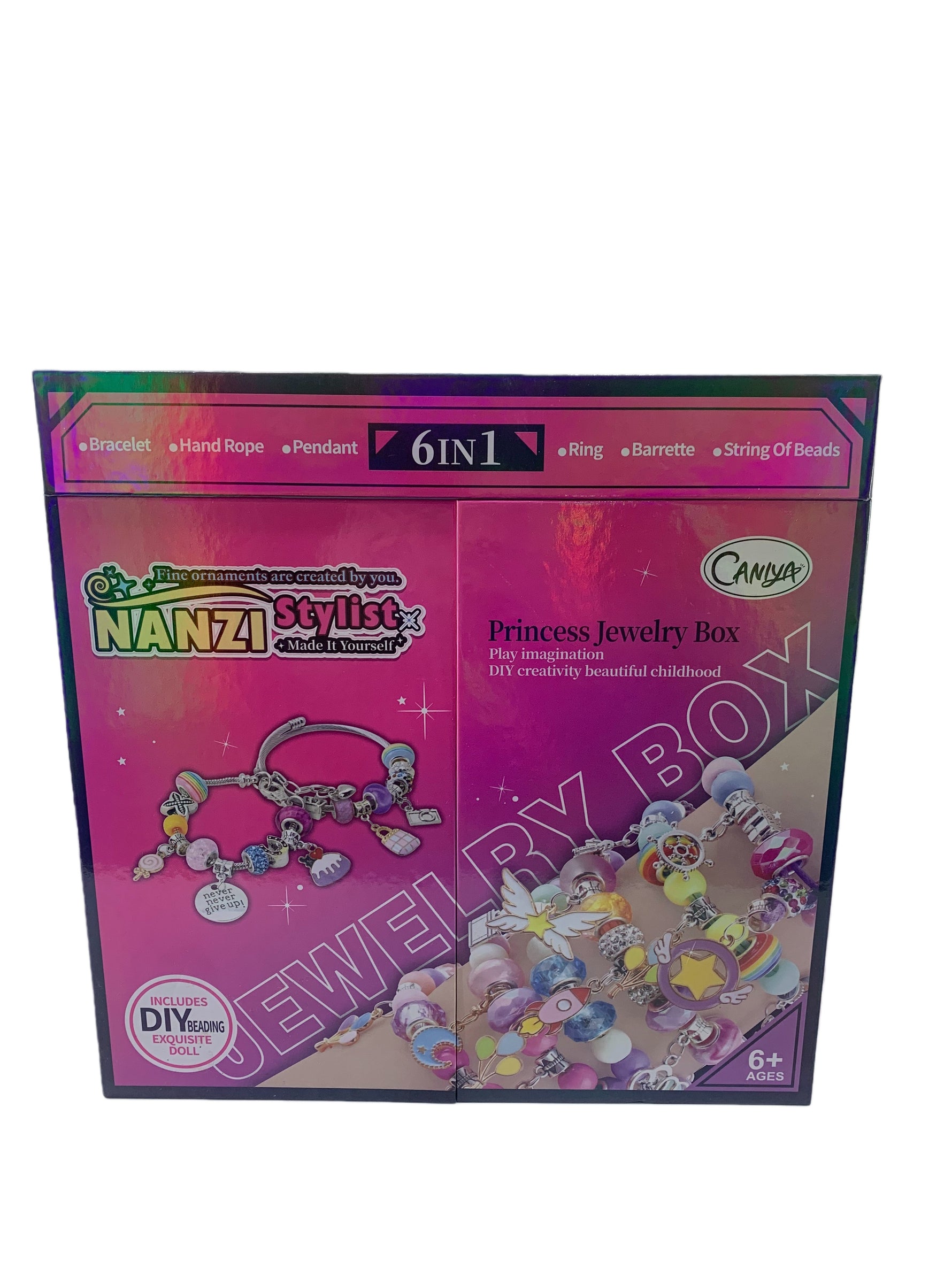 Caniya DIY 6-in-1 Nanzi Stylist Doll Make It Yourself Kit for Girls