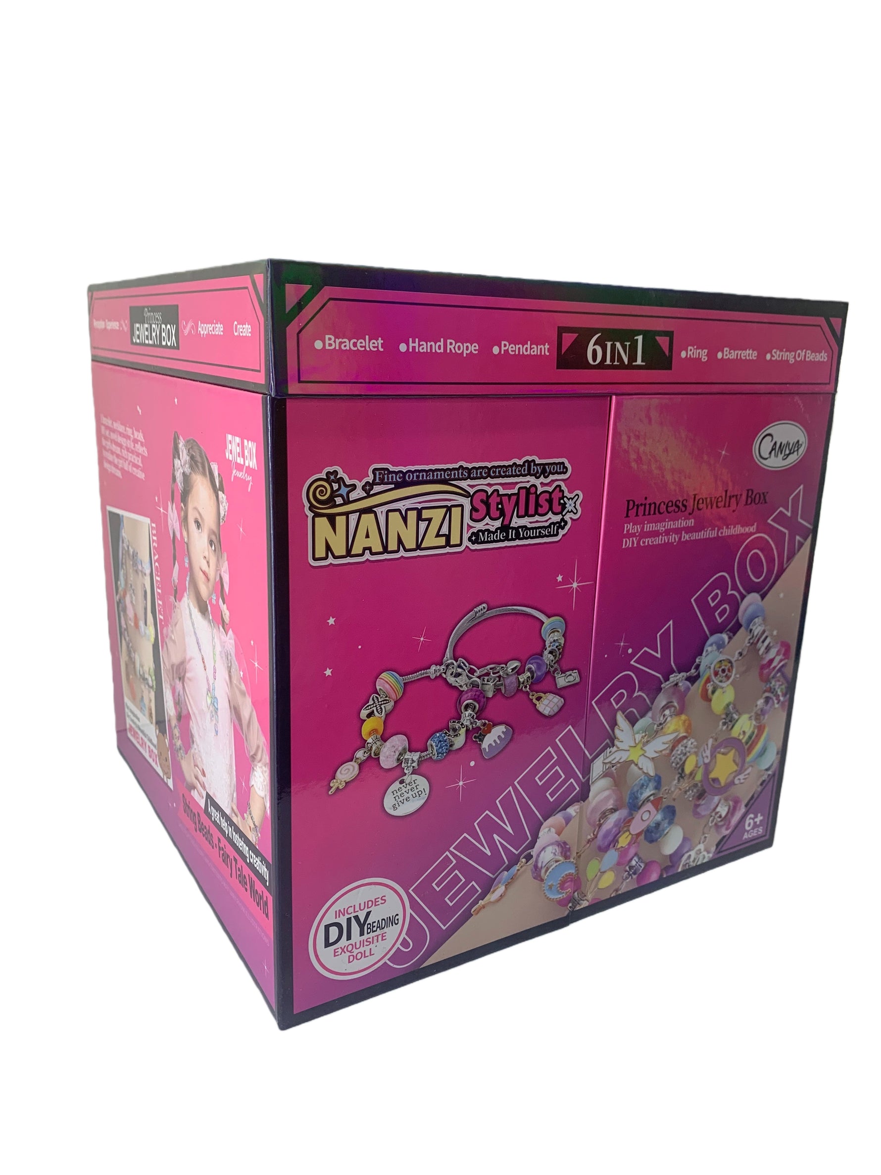 Caniya DIY 6-in-1 Nanzi Stylist Doll Make It Yourself Kit for Girls