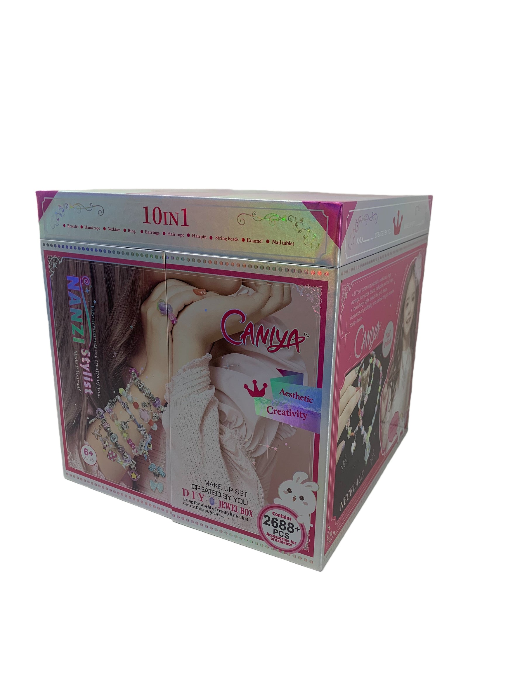 Caniya DIY 10-in-1 Nanzi Stylist Make It Yourself Kit for Girls