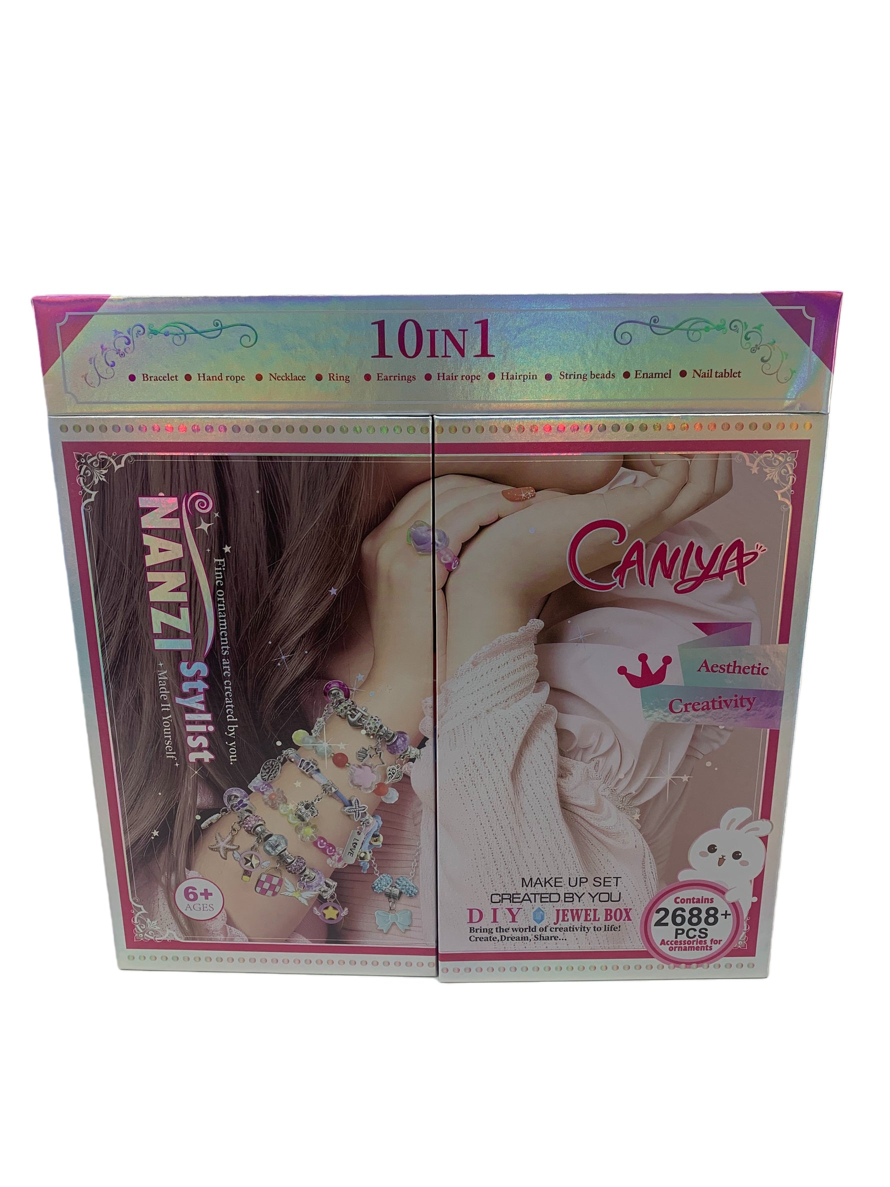 Caniya DIY 10-in-1 Nanzi Stylist Make It Yourself Kit for Girls