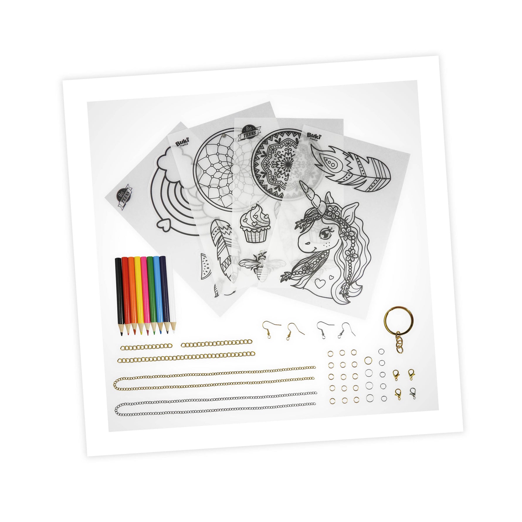 BUKI Shrink Plastic Jewellery Making Kit for Girls