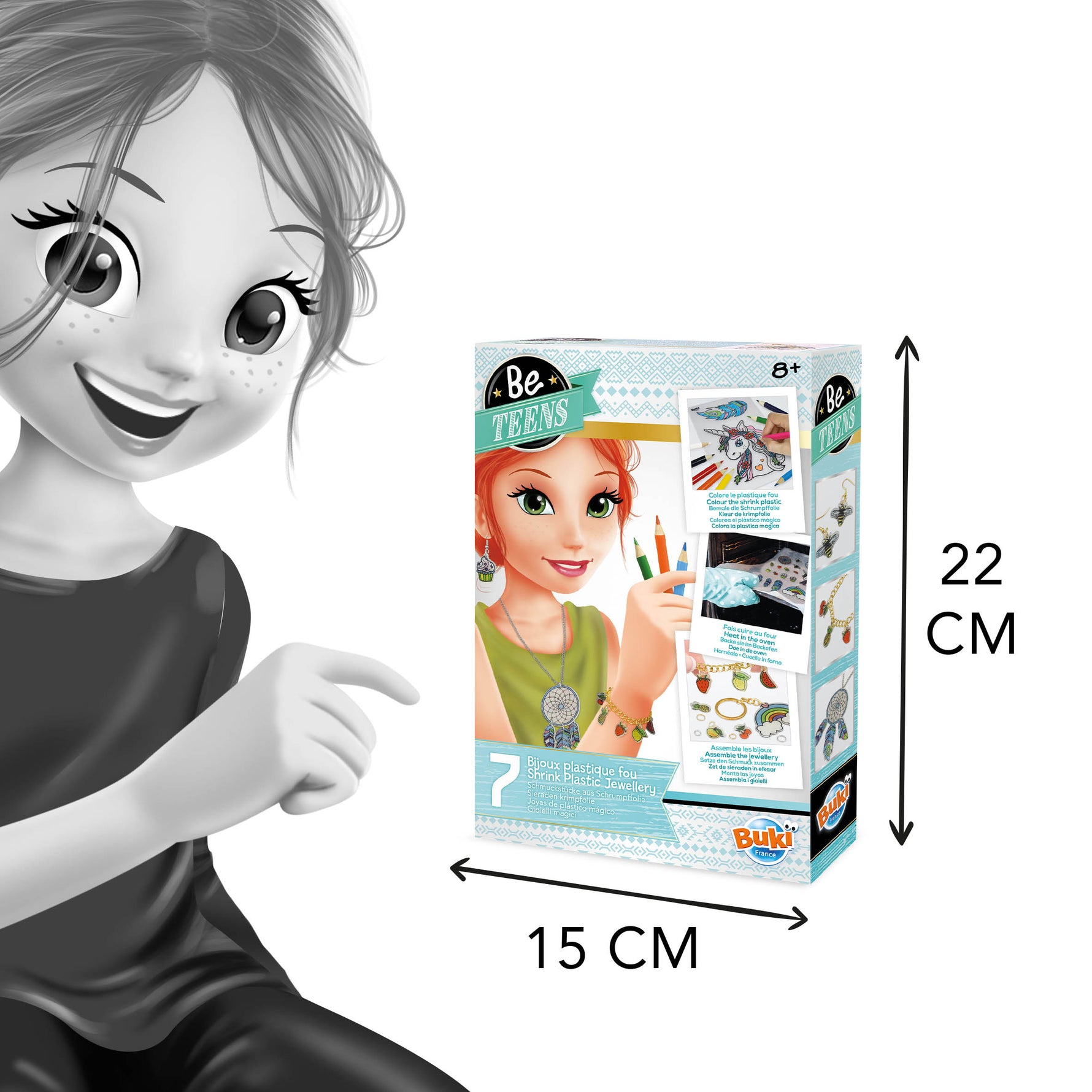 BUKI Shrink Plastic Jewellery Making Kit for Girls