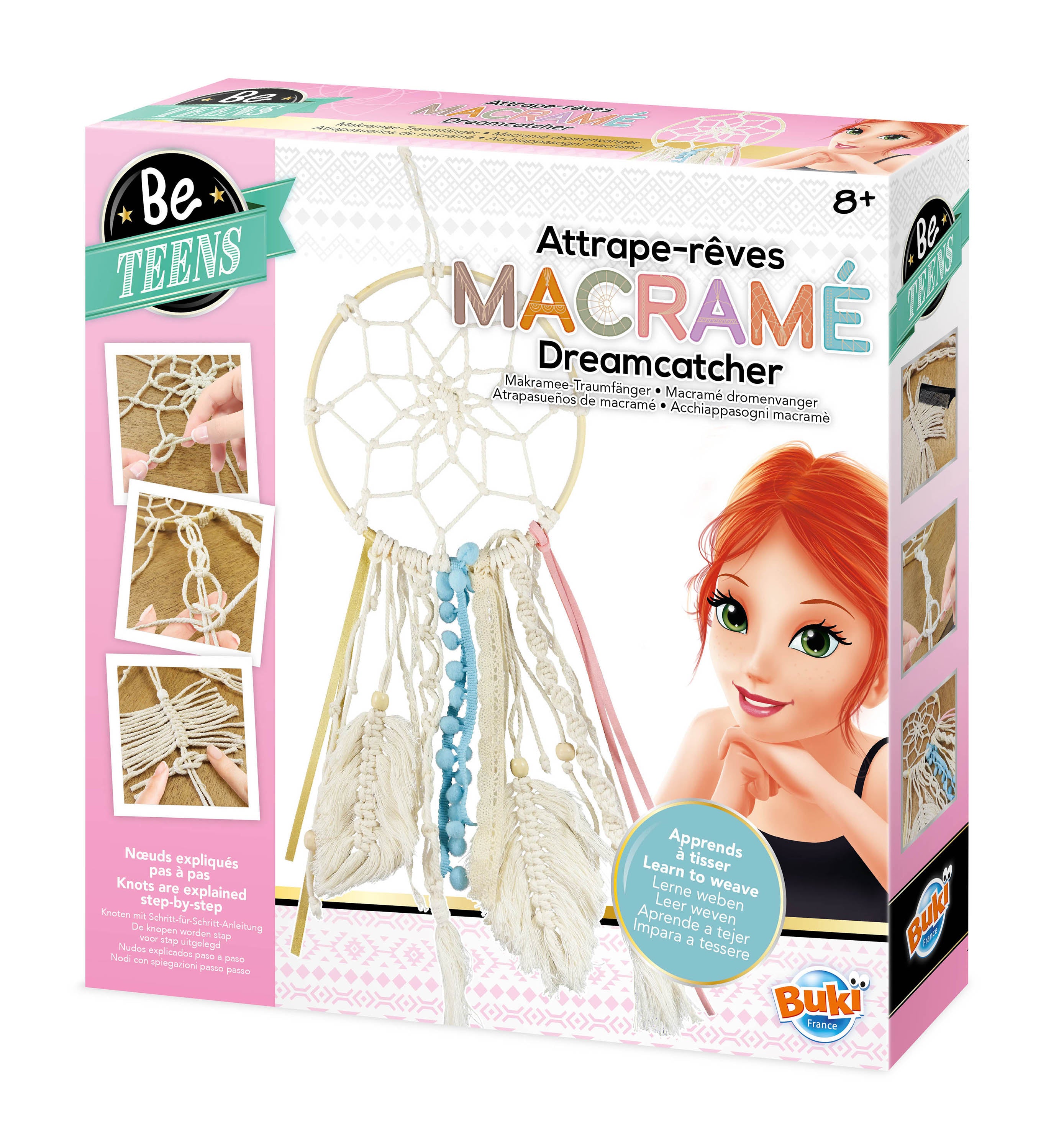 BUKI Macramé Dreamcatcher Kit for Girls | DIY Craft Set