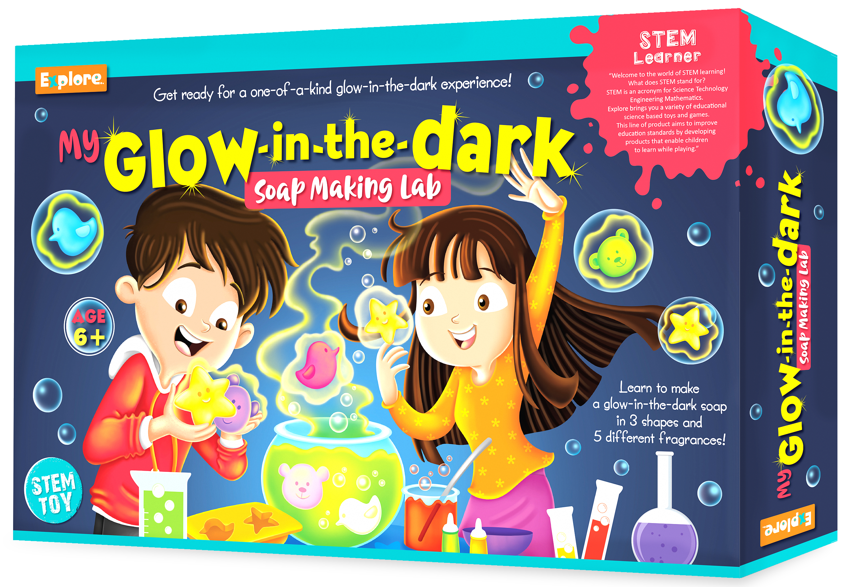 Eksploe My Glow-in-the-Dark Soap Making Lab