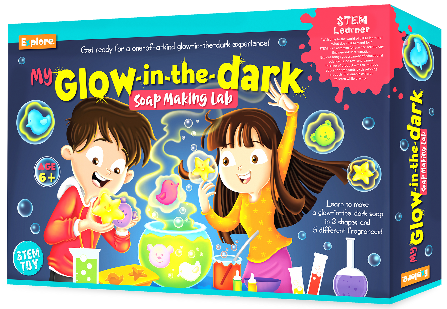 Eksploe My Glow-in-the-Dark Soap Making Lab