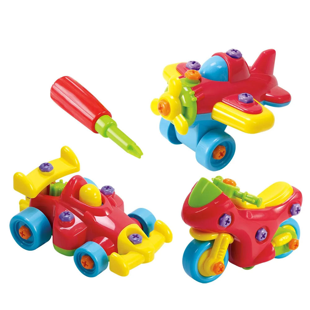 PLAY GO JUNIOR MECHANIC - MOTORCYCLE, RACER, PLANE