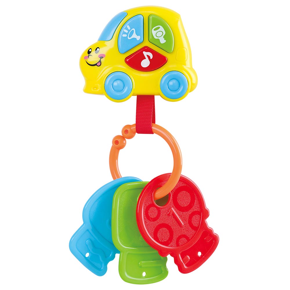 Play Go Key Chain Activities Toy – Battery-Operated Baby Keys with Lights & Sounds