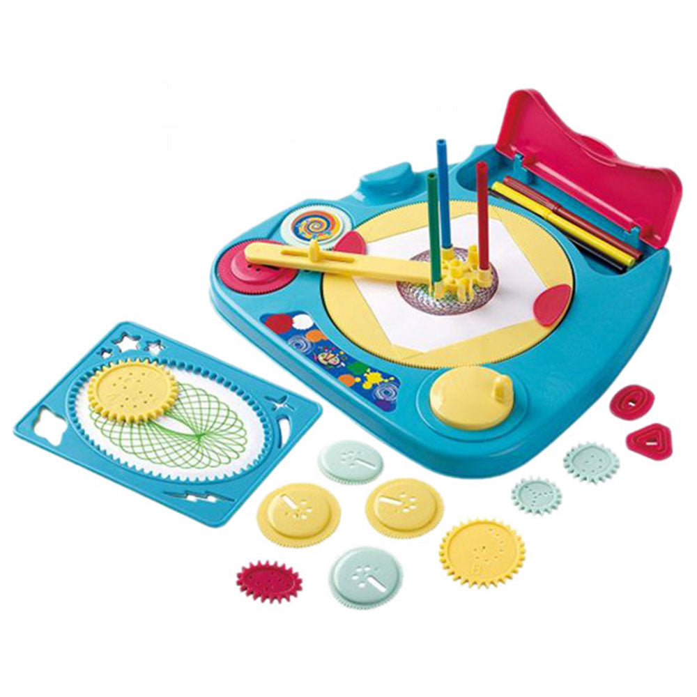 Play Go Mandala Spiral Artist – 27-Piece Spirograph & Pattern Drawing Set for Kids