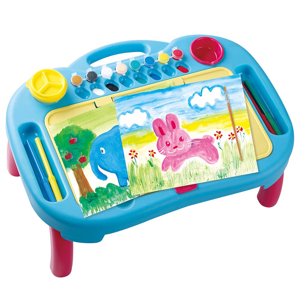 Play Go Draw & Carry Desk – 19-Piece Portable Art Set for Kids