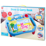 Play Go Draw & Carry Desk – 19-Piece Portable Art Set for Kids