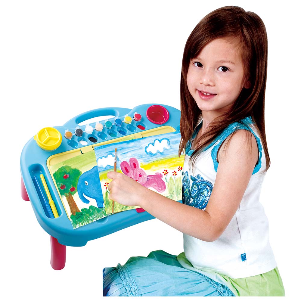 Play Go Draw & Carry Desk – 19-Piece Portable Art Set for Kids