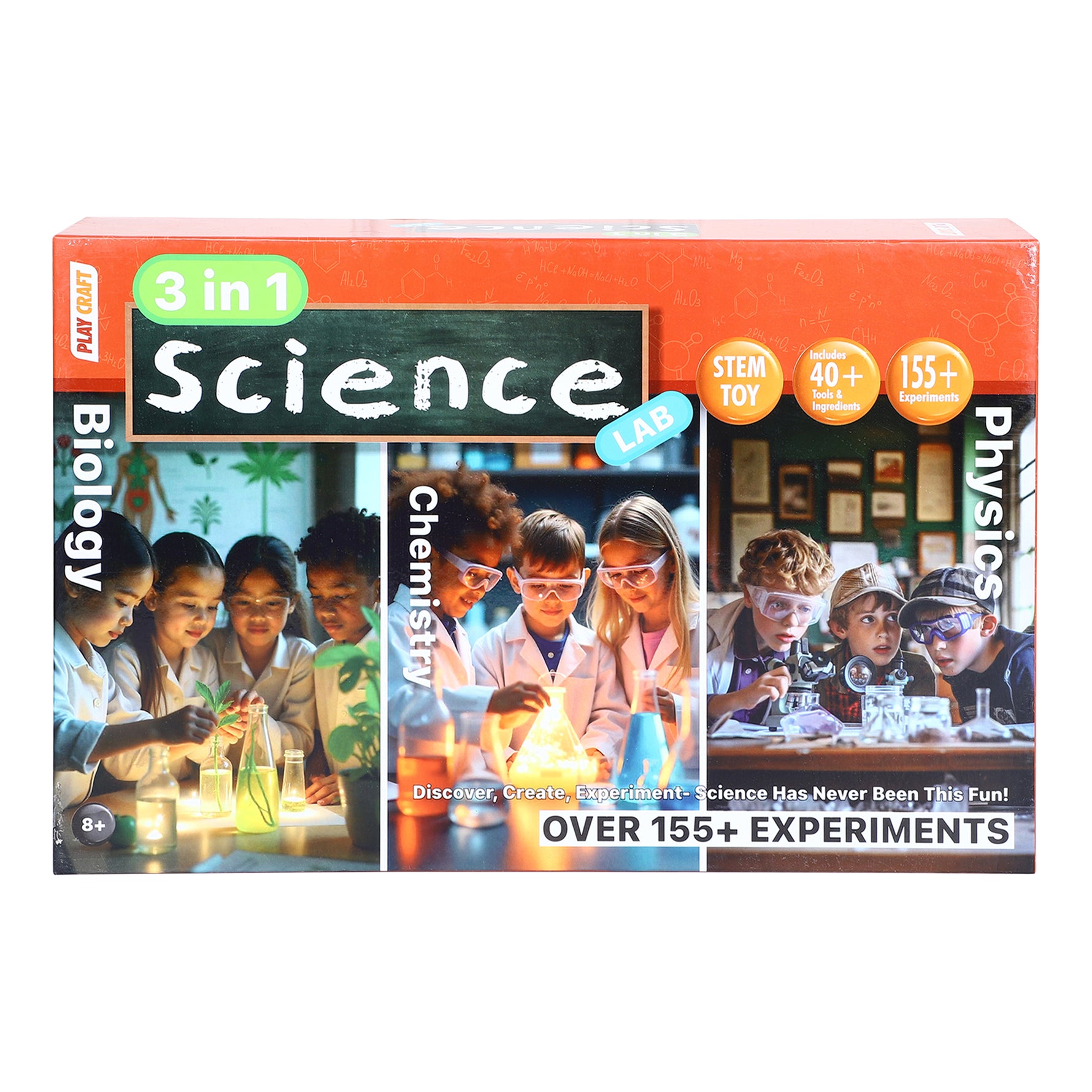 Play Craft 3-in-1 Science Lab – 155+ Experiments