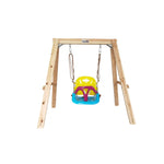 Growing Giraffe Wooden Swing Set | Height-Adjustable Frame for Toddlers | LK77