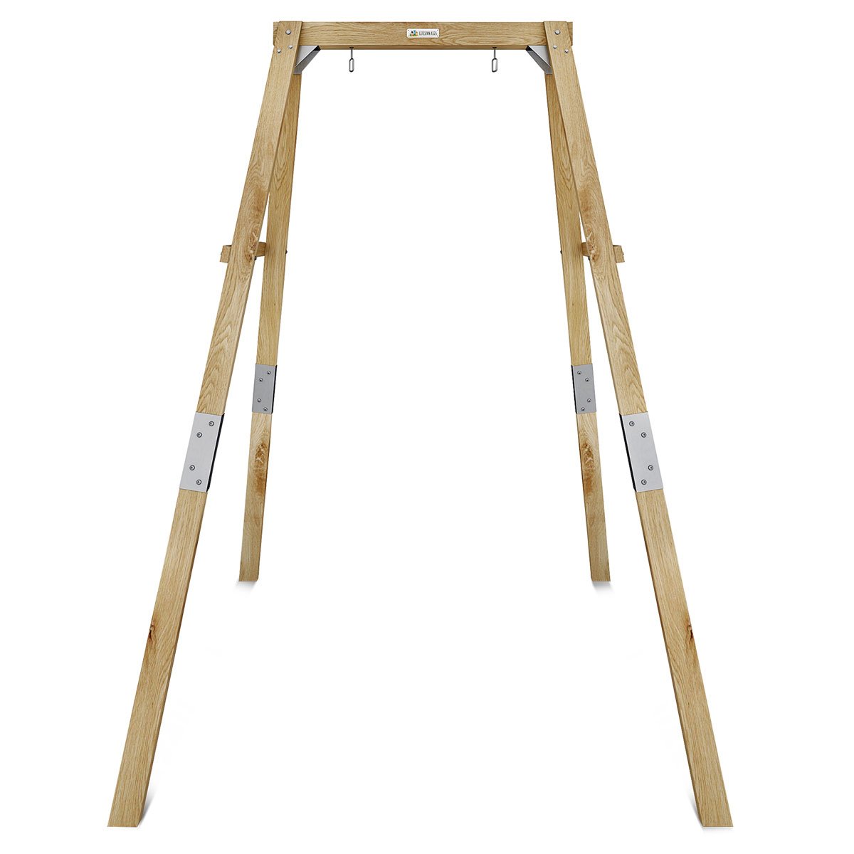Growing Giraffe Wooden Swing Set | Height-Adjustable Frame for Toddlers | LK77