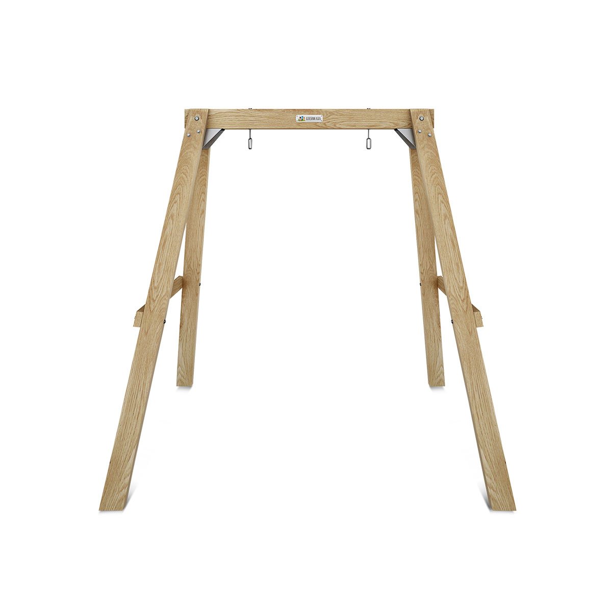 Growing Giraffe Wooden Swing Set | Height-Adjustable Frame for Toddlers | LK77