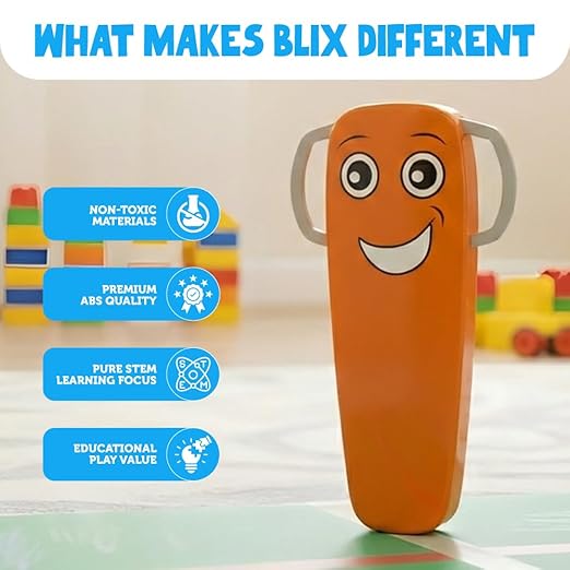 BLIX Queaky Charge – Rechargeable STEM Circuit Toy (Orange)