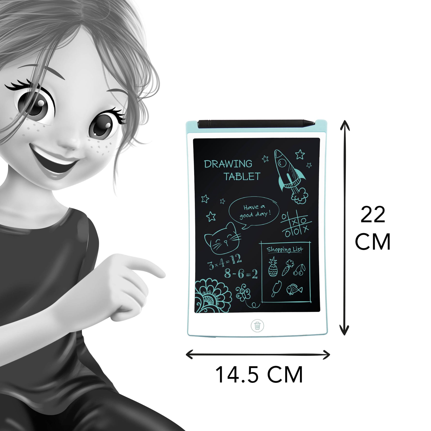 BUKI Drawing Tablet for Kids | Creative Art Set for Girls