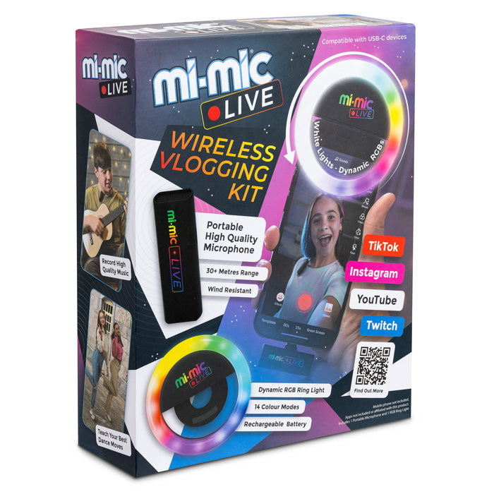 Wilton Bradley Mi-Mic Live Wireless Vlogging Kit – iPhone & USB-C