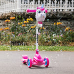 Xootz Unicorn Bubble Go Scooter – White