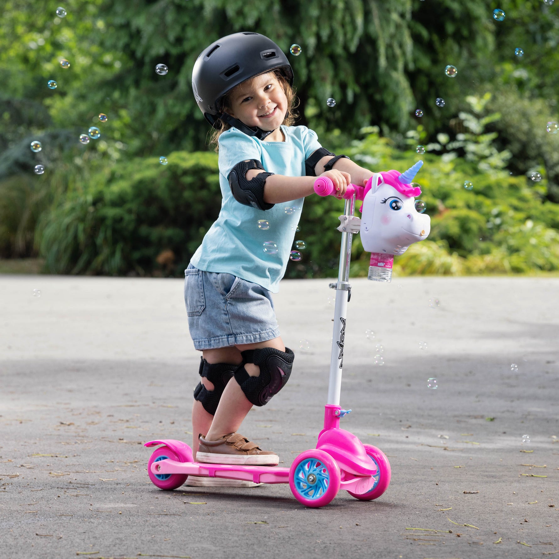 Xootz Unicorn Bubble Go Scooter – White